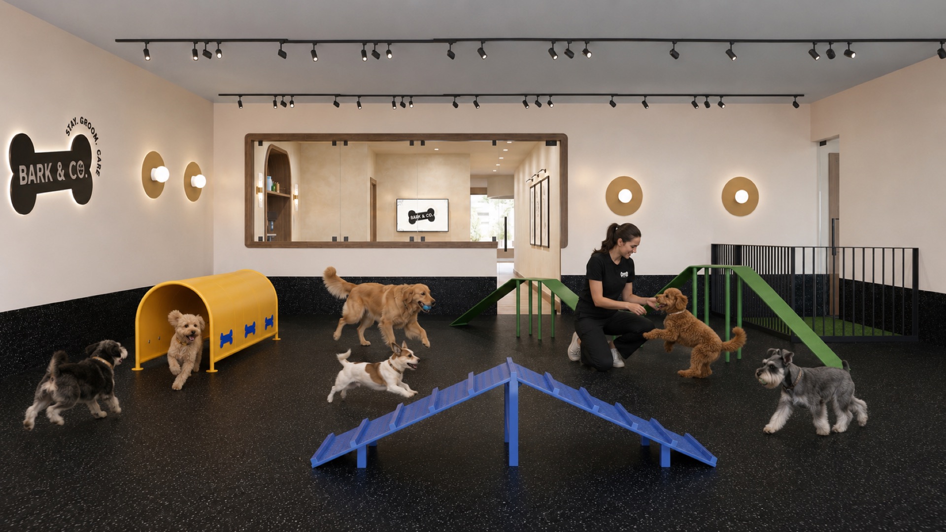 Indoor Park climatizado de Bark & Co.