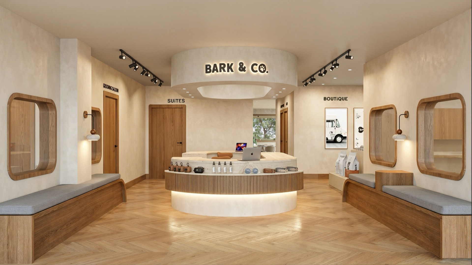 Lobby boutique de Bark & Co.